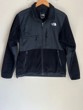The North Face Denali Retro Full Zip Fleece Jacket Black Polartec Mens Medium
